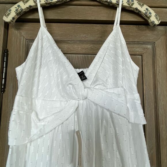 Banana Republic white maxi sundress petite size 8 NEW - Picture 11 of 12
